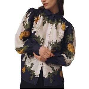 Farm Rio Banana Button Down Shirt Size XS